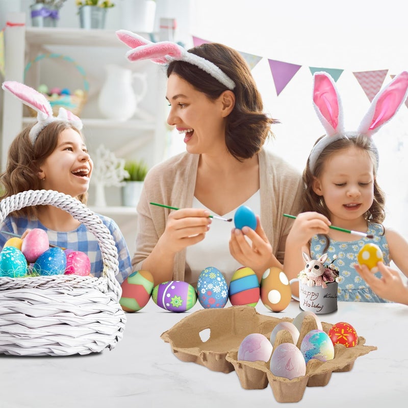 IHDYPPEW 50 Pack Egg Baskets, Half Dozen Egg Cartons, Paper Egg Cartons, Egg Holder Hold 6 Eggs each for Safe Storage, Transport & Display - Ideal for Farm Fresh Eggs, Crafts, (Standard Size) - Image 5
